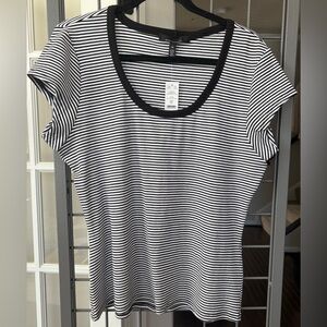 White House Black Market Striped Tee